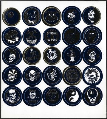 בומים - גיליון דפוס של 20 בומים - הסדרה הכחולה, משחק בומים אורגינלי מקליפורניה שהגיע לישראל בראשית 