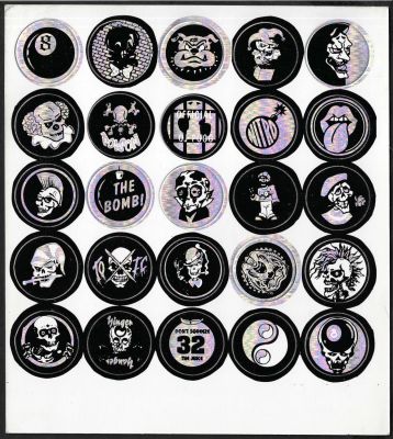 בומים - גיליון דפוס של 20 בומים - הסדרה השחורה, משחק בומים אורגינלי מקליפורניה שהגיע לישראל בראשית 