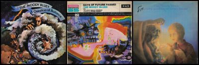 המודי בלוז - לוט 3 תקליטים של המודי בלוז, הוצאת Pax, מצבים טובים