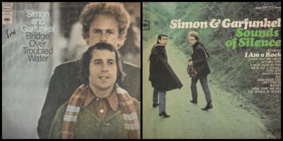 סיימון וגרפונקל - לוט 2 תקליטים של סיימון וגרפונקל, מצבים טובים