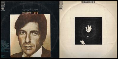 לאונרד כהן - לוט 2 תקליטים של לאונרד כהן. הוצאות ישראליות - סי.בי.אס. מצבים טובים