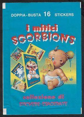 חבורת הזבל - מעטפה ריקה של מדבקות חברות הזבל, מהדורה איטלקית, מצב כללי טוב. מידות המעטפה: 18 ס"מ * 