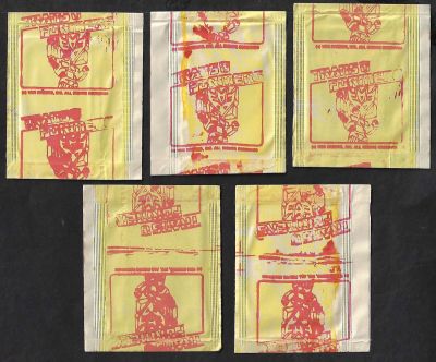 הרובוטריקים - לוט 5 מעטפות של הרובוטריקים, מהדורת חו"ל, סגורות ושלמות, מעולם לא נפתחו