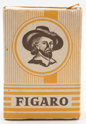 יעקבי - מארז 10 סיגרים פיגארו, FIGARO, תוצרת ישראל, בית חרושת ישראלי לסיגרים ש. יעקב חיפה, כיתובים 