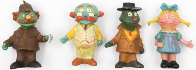 החבובות - לוט 4 בובות של דמויות החבובות, שנות השמונים, מצבים שונים