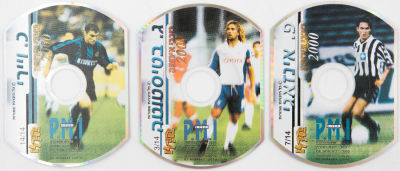 יורוגול 2000 - לוט 3 דיסקים של אלבום מדבקות יורוגול, EURO 2000, הוצאת פי.אם.איי, שפה עברית