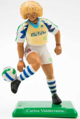 קרלוס ולדראמה - בובה של הכדורגלן הקולומביאני, קרלוס ולדראמה, במדי הקבוצה האמריקאית טמפה ביי 