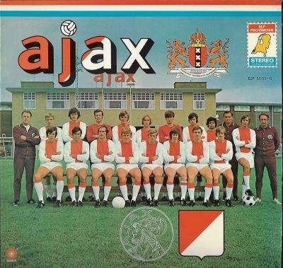 רוני קלדרון - נדיר! תקליט של קבוצת הכדורגל אייאקס אמסטרדם, כאשר על העטיפה מופיע שחקנה הישראלי של 