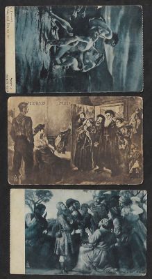 צענטראל - לוט 3 גלויות הוצאת צענטראל ורשה, מצבים שונים