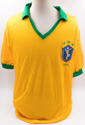 ברזיל - חולצה של נבחרת ברזיל, דוגמת מונדיאל 1970, חברת VEGAS ברזיל, מידה 54 (ככל הנראה XXL). מצב מצוין