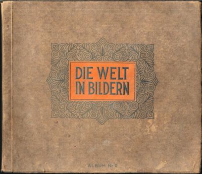 אלבום מדבקות גרמני "העולם בתמונות", 1928-1930, מלא לחלוטין, 144 תמונות, מצב טוב. צבעוני ויפה. 