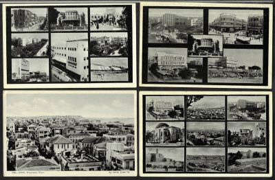 תל אביב - לוט 4 גלויות תל אביב, מראה כללי, ארץ ישראל, שונות זו מזו. הוצאות שונות