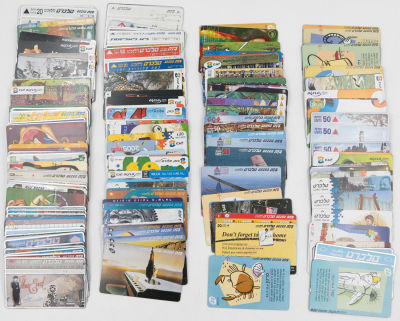 לוט של כ-180 טלכרטים שונים זה מזה, כולם של בזק