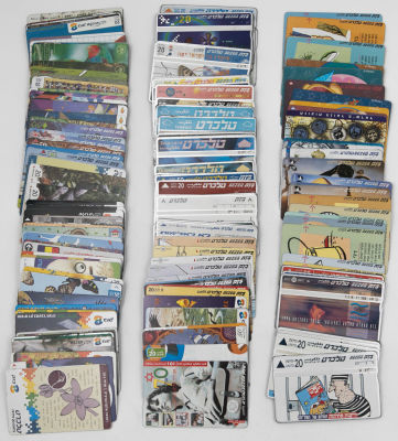 לוט של כ-150 טלכרטים שונים זה מזה, כולם של בזק