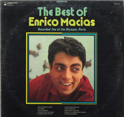 אנריקו מסיאס - תקליט אנריקו מסיאס, Enrico Macias – The Best Of Enrico, הדפסה אמריקאית, מצב התקליט: EX