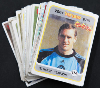 סופרגול - לוט גדול של מדבקות סופרגול, שנים שונות, מצבים שונים