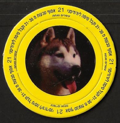 סדרת החיות - נדיר! פוג מסדרת החיות, כולל טבעת מקורית. כלב האסקי סיבירי, מספר הפוג - 801. אספני 