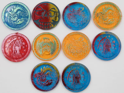 פצץ רשמי - לוט 10 פצצים שקופים, פצץ רשמי - פוגים, צבעים שונים