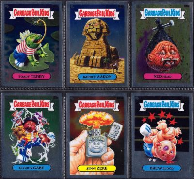 חבורת הזבל - לוט 6 קלפי חבורת הזבל, סדרת הכרום 3 היוקרתית, המהדורה האמריקאית, שונים זה מזה. מצבים 