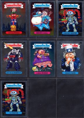 חבורת הזבל - לוט 7 קלפי חבורת הזבל, סדרת הכרום 3 היוקרתית, המהדורה האמריקאית, שונים זה מזה. מצבים 