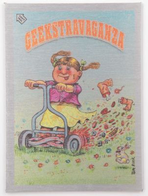 חבורת הזבל - קלף מתכת של חבורת הזבל שעוצב בידי המאסטר תום באנק, מי שיצר בשנות השמונים את הדמויות 