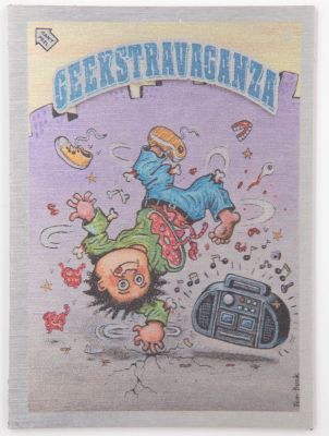 חבורת הזבל - קלף מתכת של חבורת הזבל שעוצב בידי המאסטר תום באנק, מי שיצר בשנות השמונים את הדמויות 