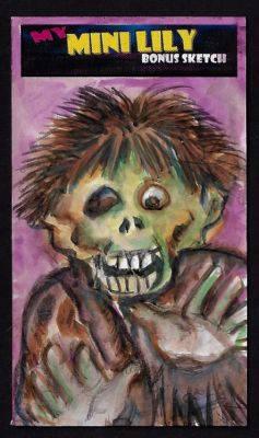 חבורת הזבל - קלף סקאץ (קלף שצויר בעבודת יד) לא רשמי של אחת הדמויות האהובות - יגר פגר, כפי שצויר 