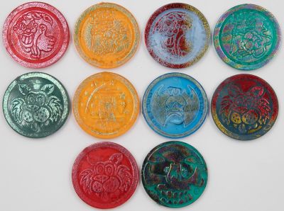 פצץ רשמי - לוט 10 פצצים שקופים, פצץ רשמי - פוגים, צבעים שונים