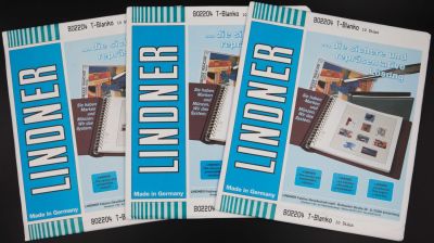 לוט 3 חבילות של דפים מתוצרת lindner הגרמנית. בכל חבילה 10 דפים. חדשים בעטיפה. דגם 802204 שני 