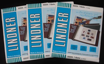 לוט 3 חבילות של דפים מתוצרת lindner הגרמנית. בכל חבילה 10 דפים. חדשים בעטיפה. דגם 802204 שני 