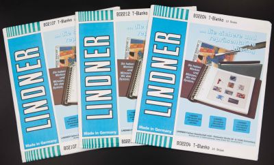 לוט 3 חבילות של דפים מתוצרת lindner הגרמנית. בכל חבילה 10 דפים. חדשים בעטיפה. כולל: 1. דגם 