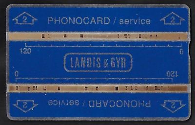 טלכרד בזק טכנאים-כרטיס שירות. קוד 2 בחיצים, צבע כחול, סדרה 341K, יוצרו ממנו רק 16,966 יחידות