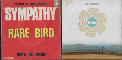 לוט שני תקליטי 7'', ציפור נדירה והחופשיים, תוצרת חוץ