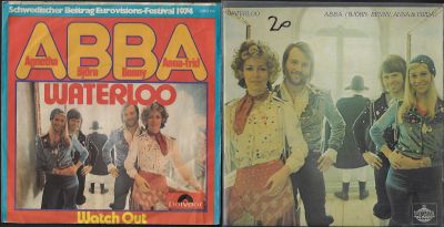 ABBA - לוט שני תקליטי 7'', להקת אבבא, תוצרת חוץ