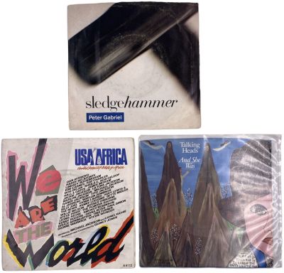 אמנים שונים - לוט שלושה תקליטי 7'', אמנים שונים, תוצרת חוץ