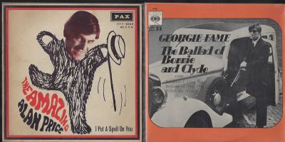 Alan Price - לוט שני תקליטי 7'', אלן פרייס, וג'ורג'י פיים, תוצרת הארץ, נדירים