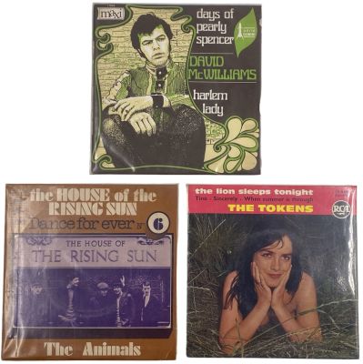 אמנים שונים - לוט שלושה תקליטי 7'', אמנים שונים, תוצרת חוץ