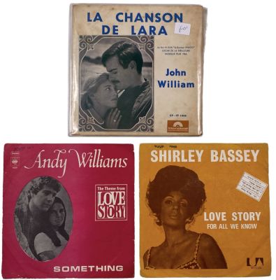 אמנים שונים - לוט שלושה תקליטי 7'', פסקולי סרטים, תוצרת הארץ