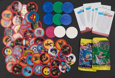 בומים - לוט ענק של בומים: 2 מעטפות סגורות, כרטיסי סדרות, אוסף גדול של בומים ופצצים