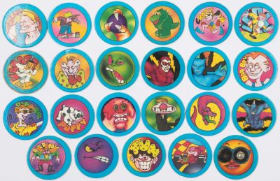 פוגים - לוט 22 פוגים מהסדרה הכחולה, שונים זה מזה, כולל 4 פוגים מהסדרה הראשונה (פונטים דקים) מצבים 