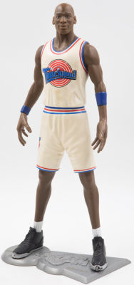 מייקל ג'ורדן - בובה ענקית של מייקל ג'ורדן מהסרט ספייס ג'ם SPACE JEM, הוצאת וורנר ברוס, מאחור 