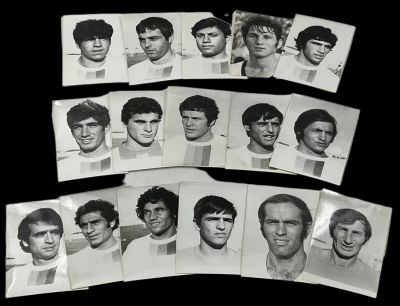 הפועל פתח תקוה - לוט 16 תצלומי ראש של סגל הפועל פתח תקוה בכדורגל, כפי שצולמו בידי צלם העיתונות אסף 