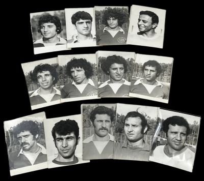 הכח מכבי רמת גן - לוט 13 תצלומי ראש של סגל הכח מכבי רמת גן בכדורגל, כפי שצולמו בידי צלם העיתונות 