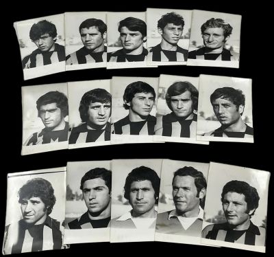 הפועל ירושלים - לוט 15 תצלומי ראש של סגל הפועל ירושלים בכדורגל, כפי שצולמו בידי צלם העיתונות אסף 