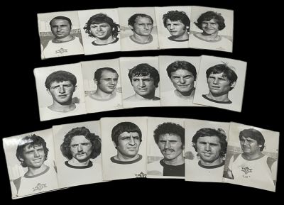 מכבי יפו - לוט 16 תצלומי ראש של סגל מכבי יפו בכדורגל, כפי שצולמו בידי צלם העיתונות אסף קוטין 