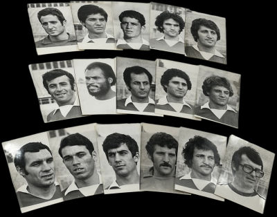 הפועל תל אביב - לוט 16 תצלומי ראש של סגל הפועל תל אביב בכדורגל, כפי שצולמו בידי צלם העיתונות אסף 