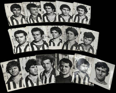 מכבי פתח תקוה - לוט 16 תצלומי ראש של סגל מכבי פתח תקוה בכדורגל, כפי שצולמו בידי צלם העיתונות אסף 