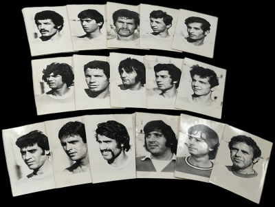 מכבי תל אביב - לוט 16 תצלומי ראש של סגל מכבי תל אביב בכדורגל, כפי שצולמו בידי צלם העיתונות אסף 