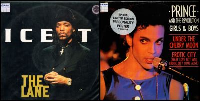 לוט 2 סינגלים Prince, Ice-T תוצרת חוץ' ללא פוסטר