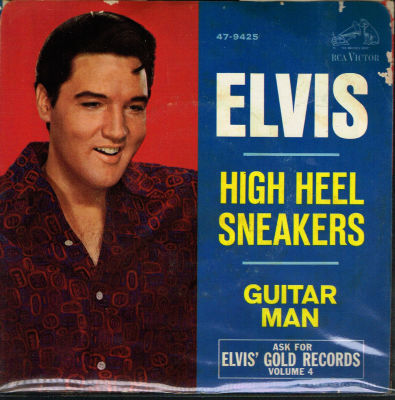 לוט 4 תקליטונים 7", Elvis Presley, תוצרת חוץ